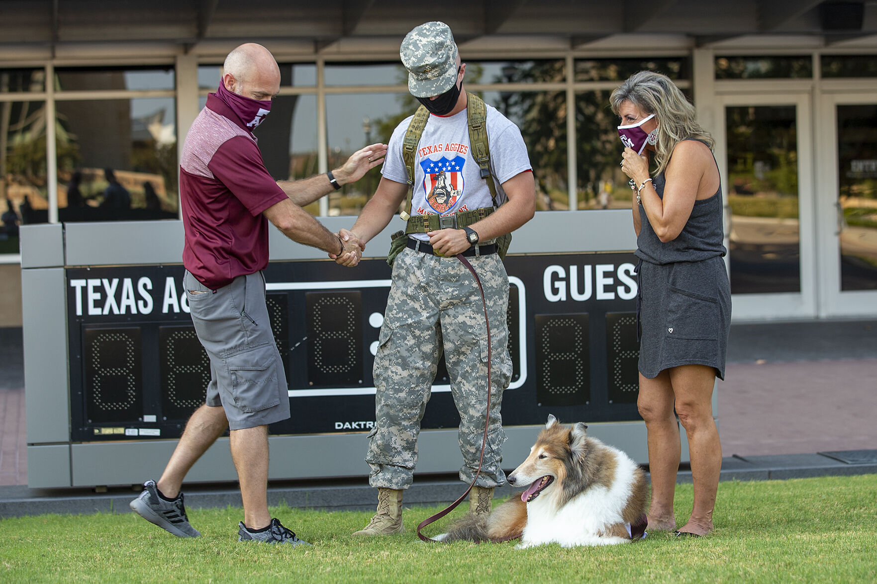 Reveille IX handler ceremony
